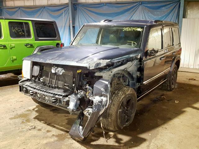1J8HG48K67C654529 - 2007 JEEP COMMANDER BLUE photo 2