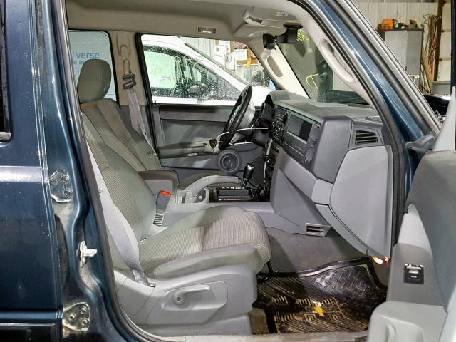 1J8HG48K67C654529 - 2007 JEEP COMMANDER BLUE photo 5