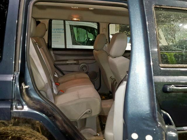 1J8HG48K67C654529 - 2007 JEEP COMMANDER BLUE photo 6