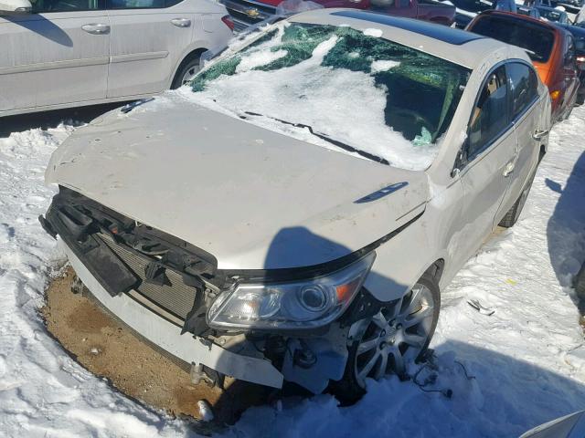 1G4GE5ED0BF382650 - 2011 BUICK LACROSSE C WHITE photo 2