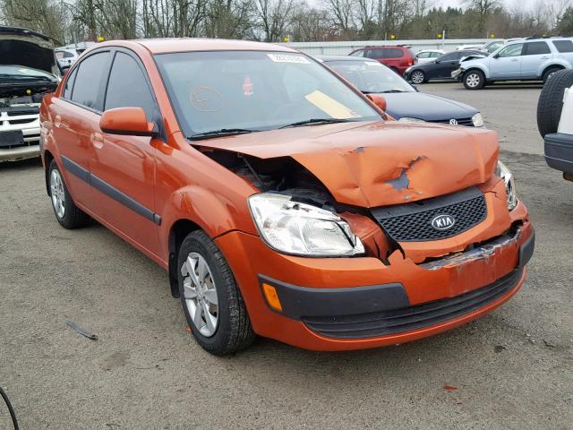 KNADE223396538219 - 2009 KIA RIO BASE ORANGE photo 1