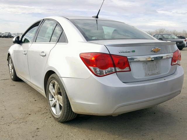 1G1P75SZ1E7197545 - 2014 CHEVROLET CRUZE SILVER photo 3