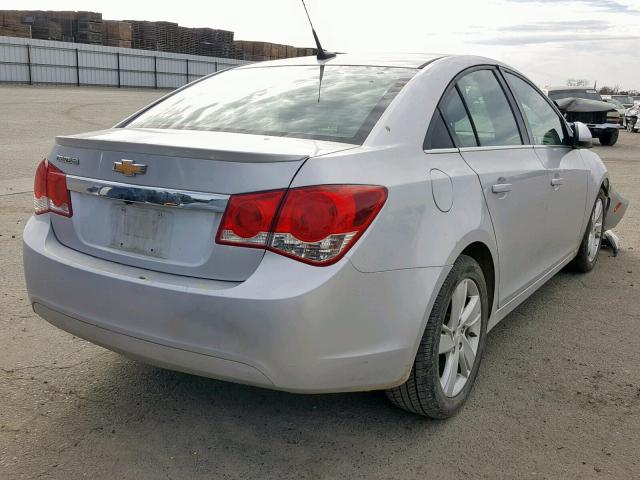 1G1P75SZ1E7197545 - 2014 CHEVROLET CRUZE SILVER photo 4