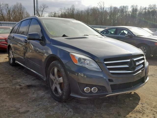 4JGCB2FE3BA127386 - 2011 MERCEDES-BENZ R 350 BLUE GRAY photo 1