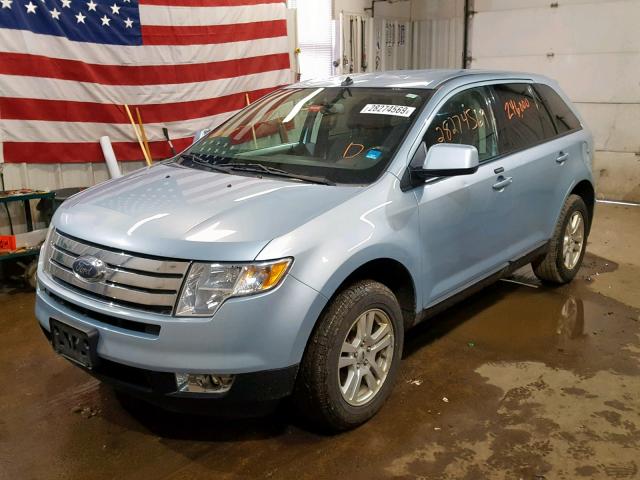 2FMDK48C98BA64612 - 2008 FORD EDGE SEL BLUE photo 2