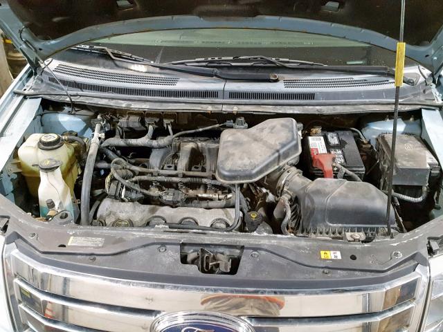 2FMDK48C98BA64612 - 2008 FORD EDGE SEL BLUE photo 7