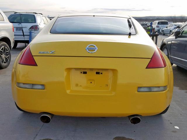 JN1AZ34D45M600581 - 2005 NISSAN 350Z COUPE YELLOW photo 6