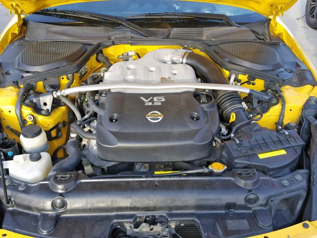 JN1AZ34D45M600581 - 2005 NISSAN 350Z COUPE YELLOW photo 7