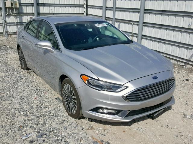 3FA6P0RU2JR168676 - 2018 FORD FUSION TIT SILVER photo 1