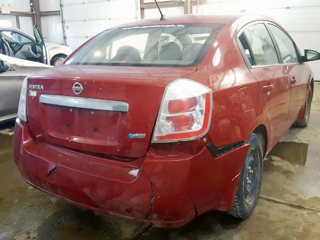 3N1AB6AP0AL633957 - 2010 NISSAN SENTRA 2.0 RED photo 4