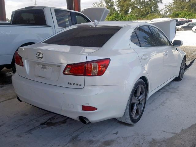 JTHBF5C27C5181931 - 2012 LEXUS IS 250 WHITE photo 4