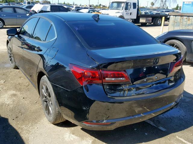 19UUB1F38HA003612 - 2017 ACURA TLX BLACK photo 3