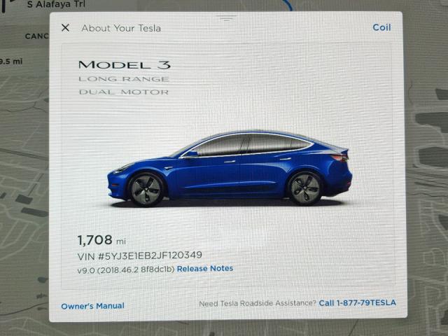 5YJ3E1EB2JF120349 - 2018 TESLA MODEL 3 BLUE photo 8