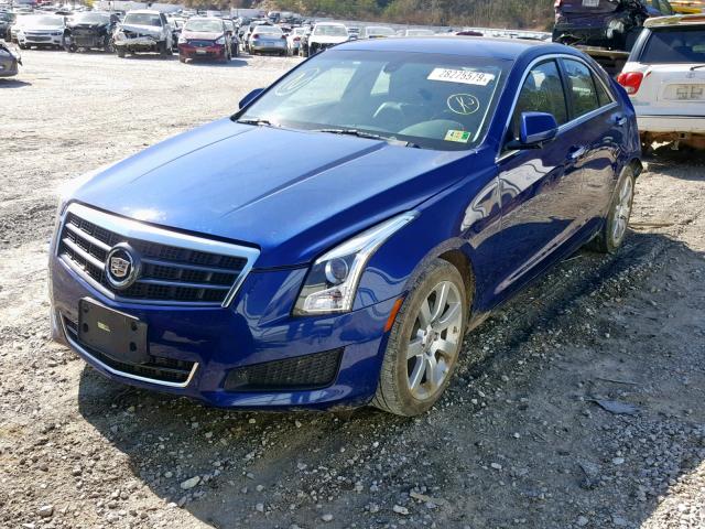 1G6AA5RA2E0109077 - 2014 CADILLAC ATS BLUE photo 2