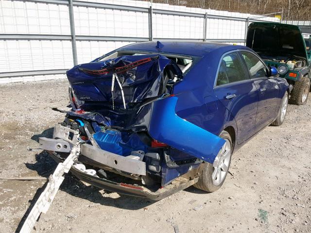 1G6AA5RA2E0109077 - 2014 CADILLAC ATS BLUE photo 4