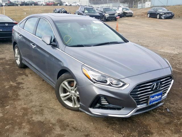 5NPE34AF4JH668797 - 2018 HYUNDAI SONATA SPO GRAY photo 1