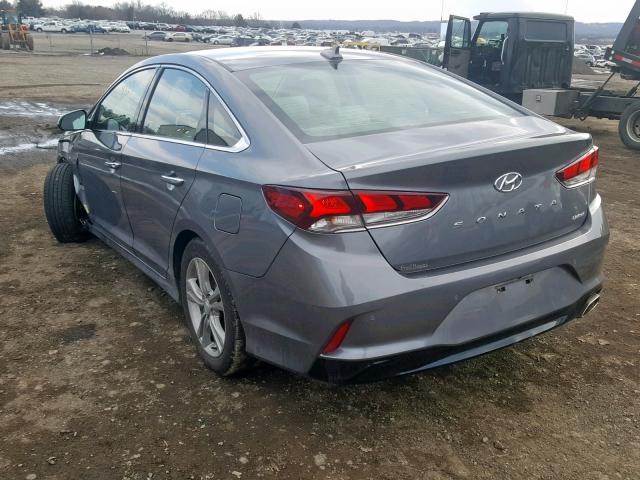 5NPE34AF4JH668797 - 2018 HYUNDAI SONATA SPO GRAY photo 3