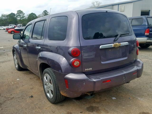 3GNDA13D56S640457 - 2006 CHEVROLET HHR LS Púrpura foto 3