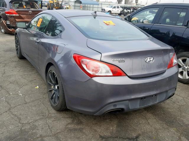 KMHHT6KD5CU070471 - 2012 HYUNDAI GENESIS CO GRAY photo 3