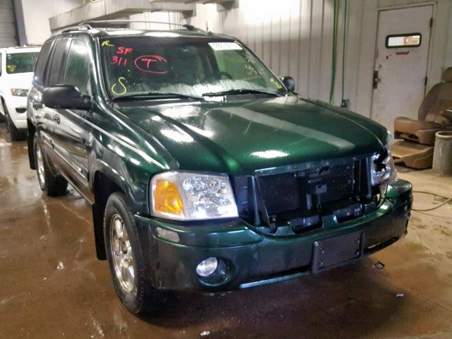 1GKDT13S142125163 - 2004 GMC ENVOY GREEN photo 1