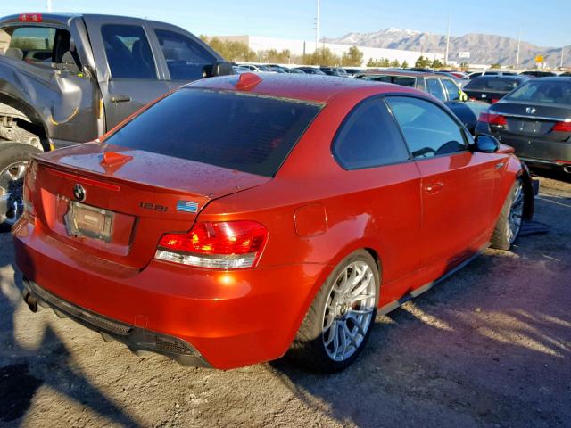 WBAUC73558VF23070 - 2008 BMW 135 I ORANGE photo 4