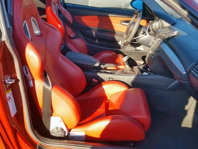 WBAUC73558VF23070 - 2008 BMW 135 I ORANGE photo 5