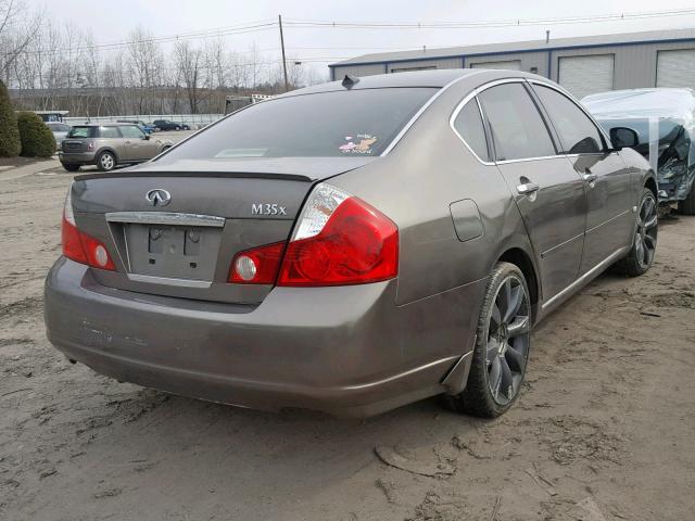 JNKAY01F87M450285 - 2007 INFINITI M35 BASE GRAY photo 4