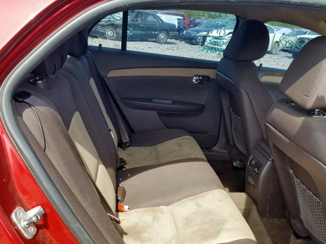 1G1ZC5E15BF212379 - 2011 CHEVROLET MALIBU 1LT 红色 照片 6