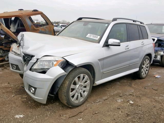 WDCGG8HB3AF445016 - 2010 MERCEDES-BENZ GLK 350 4M SILVER photo 2