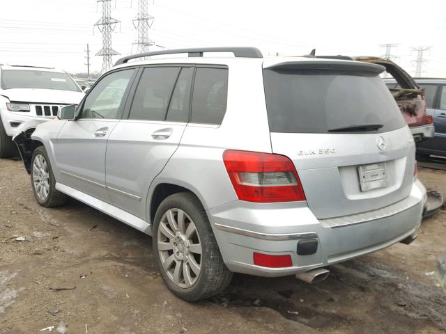 WDCGG8HB3AF445016 - 2010 MERCEDES-BENZ GLK 350 4M SILVER photo 3