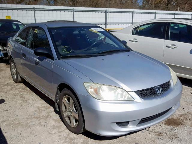 1HGEM21114L062168 - 2004 HONDA CIVIC DX V SILVER photo 1