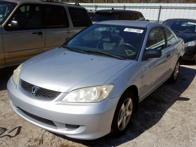 1HGEM21114L062168 - 2004 HONDA CIVIC DX V SILVER photo 2