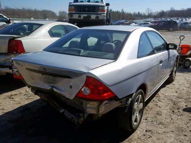 1HGEM21114L062168 - 2004 HONDA CIVIC DX V SILVER photo 4