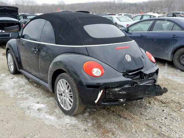 3VWRF31Y97M402373 - 2007 VOLKSWAGEN NEW BEETLE Schwarz Foto 3