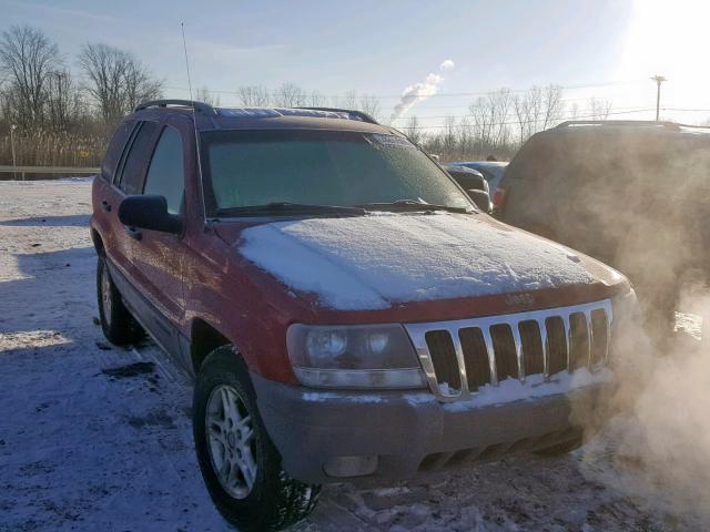 1J4GW48S42C225897 - 2002 JEEP GRAND CHER RED photo 1