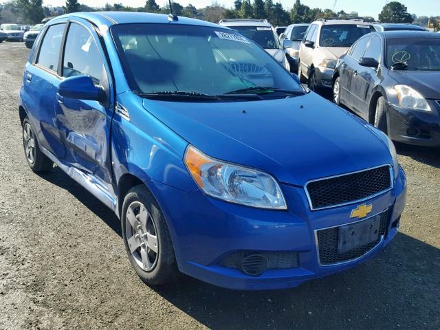 KL1TD66E19B628133 - 2009 CHEVROLET AVEO LS BLUE photo 1