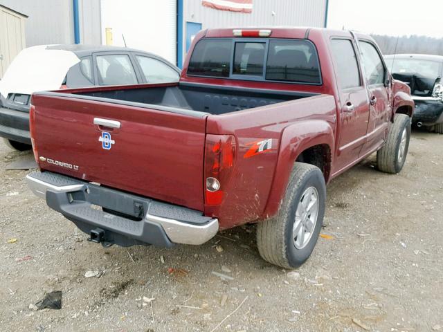 1GCDS13E098125541 - 2009 CHEVROLET COLORADO MAROON photo 4