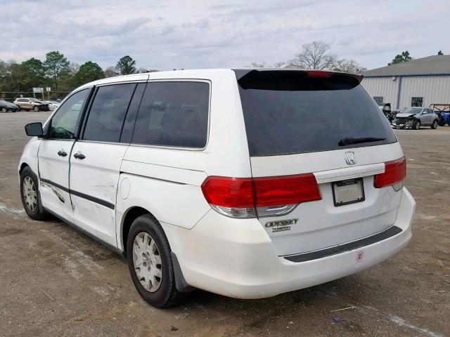 5FNRL38298B064301 - 2008 HONDA ODYSSEY LX WHITE photo 3