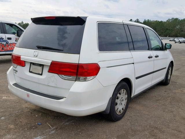 5FNRL38298B064301 - 2008 HONDA ODYSSEY LX WHITE photo 4