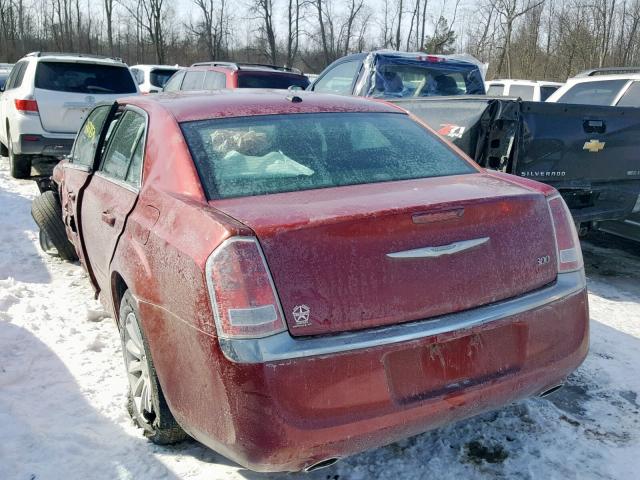 2C3CCAAG6CH238140 - 2012 CHRYSLER 300 RED photo 3