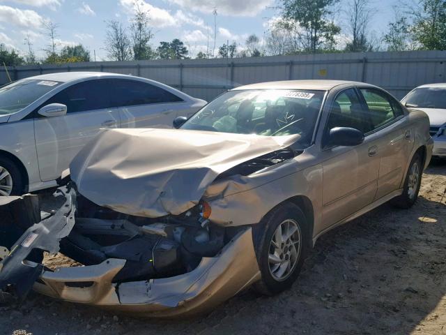 1G2NF52E24M596130 - 2004 PONTIAC GRAND AM S BEIGE photo 2