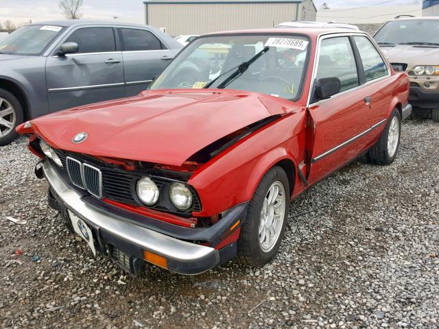 WBAAB5408G9689200 - 1986 BMW 325 E RED photo 2