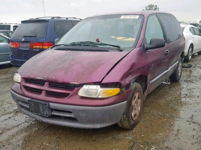 2B4FP25B2WR763340 - 1998 DODGE CARAVAN PURPLE photo 2