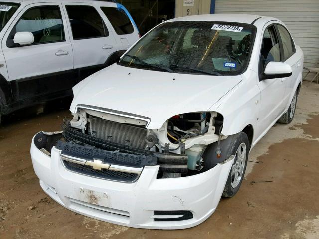 KL1TD56658B146248 - 2008 CHEVROLET AVEO BASE WHITE photo 2