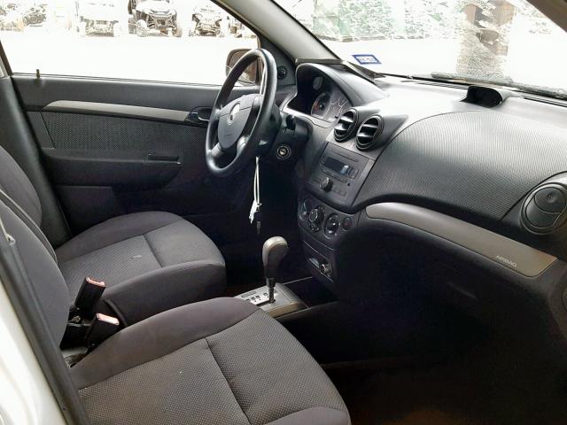 KL1TD56658B146248 - 2008 CHEVROLET AVEO BASE WHITE photo 5