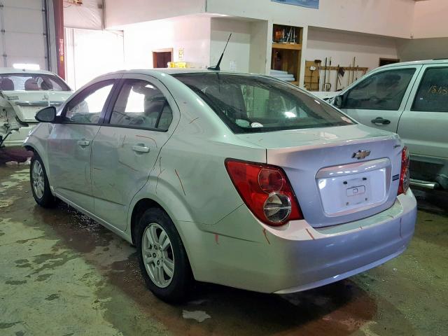 1G1JA5SH3C4159585 - 2012 CHEVROLET SONIC LS 银色 照片 3