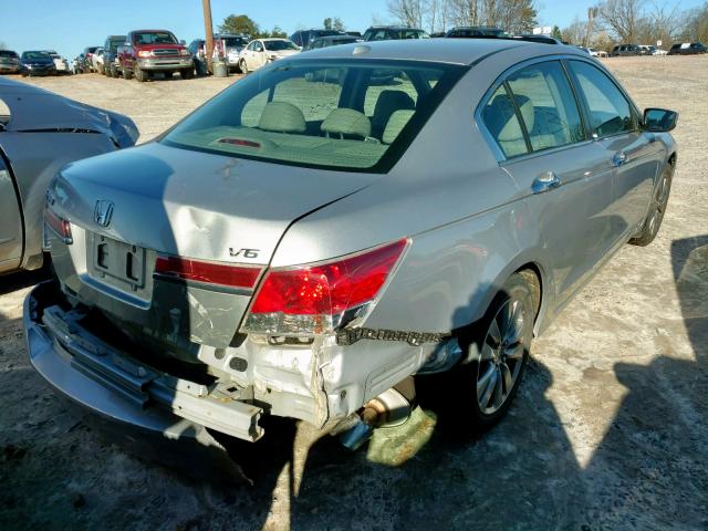 1HGCP3F8XCA001888 - 2012 HONDA ACCORD EXL SILVER photo 4