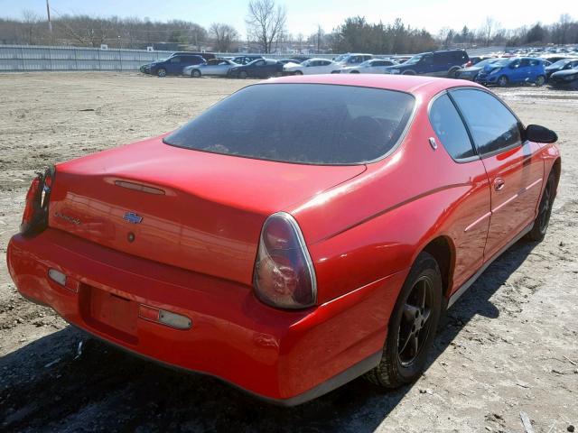 2G1WW12E3Y9206592 - 2000 CHEVROLET MONTE CARL RED photo 4