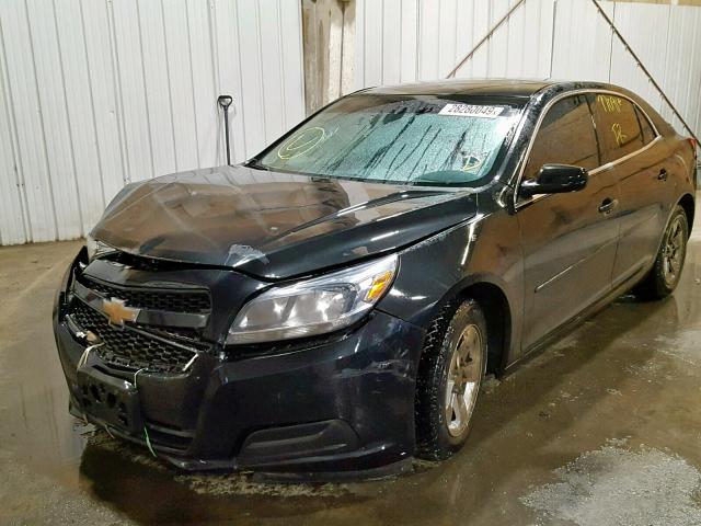 1G11B5SA7DF262014 - 2013 CHEVROLET MALIBU LS BLACK photo 2