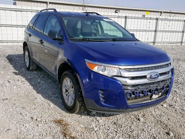 2FMDK3GC7DBE24479 - 2013 FORD EDGE SE BLUE photo 1